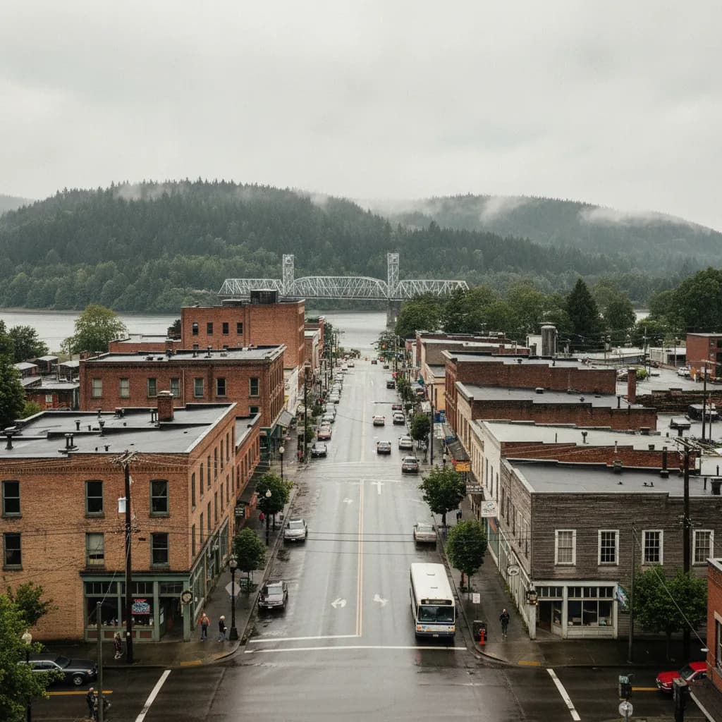 View of Aberdeen, WA