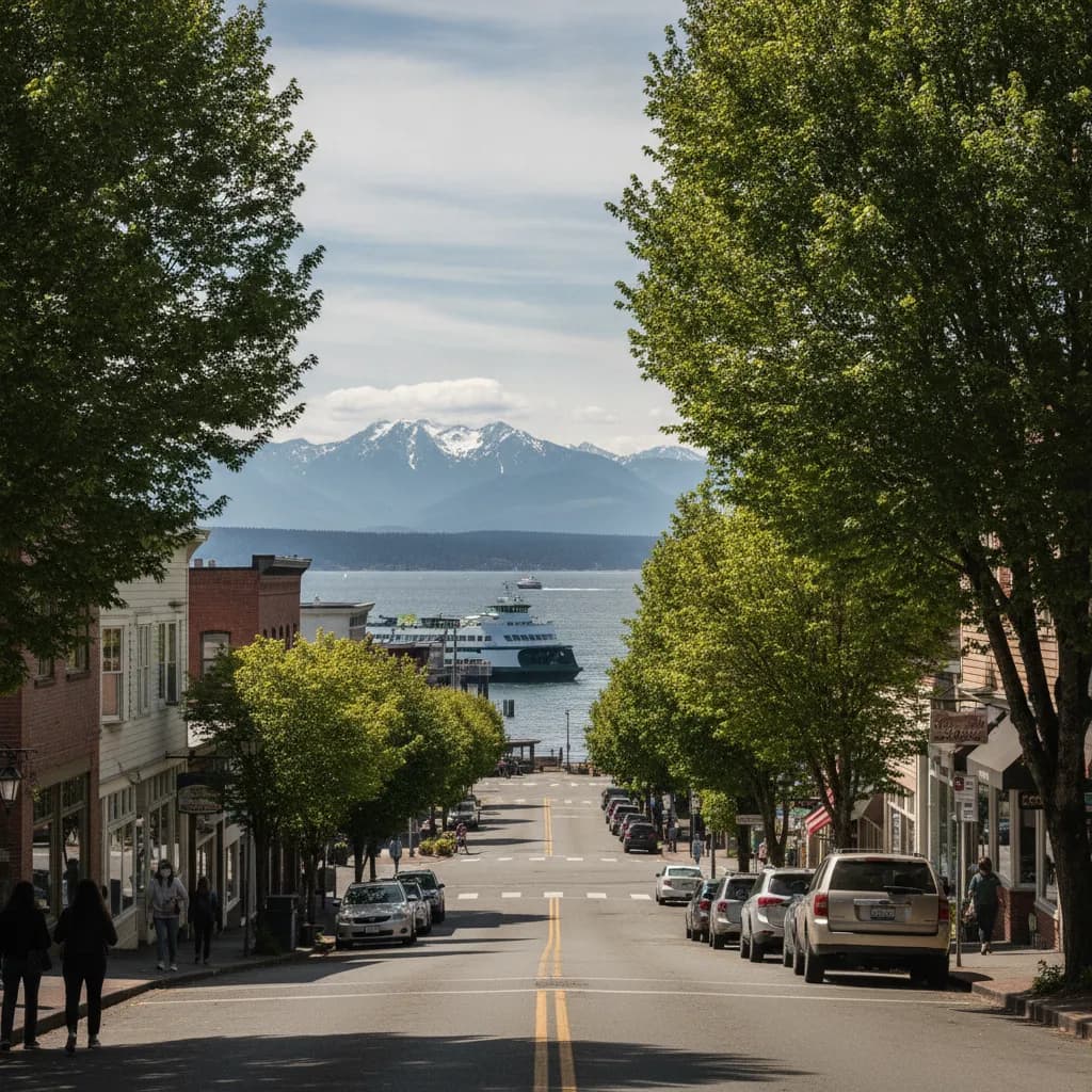 View of Bainbridge Island, WA