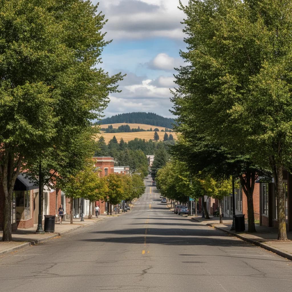 View of College Place, WA