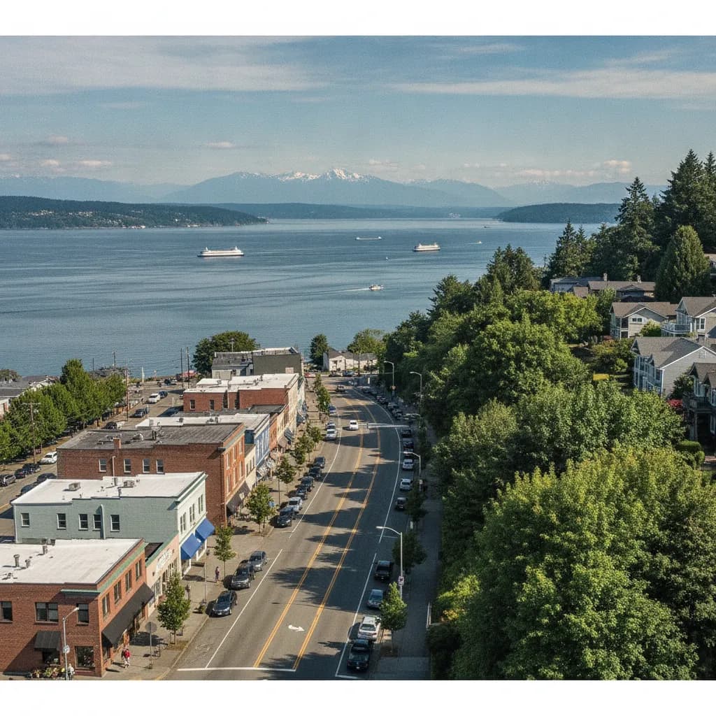 View of Des Moines, WA