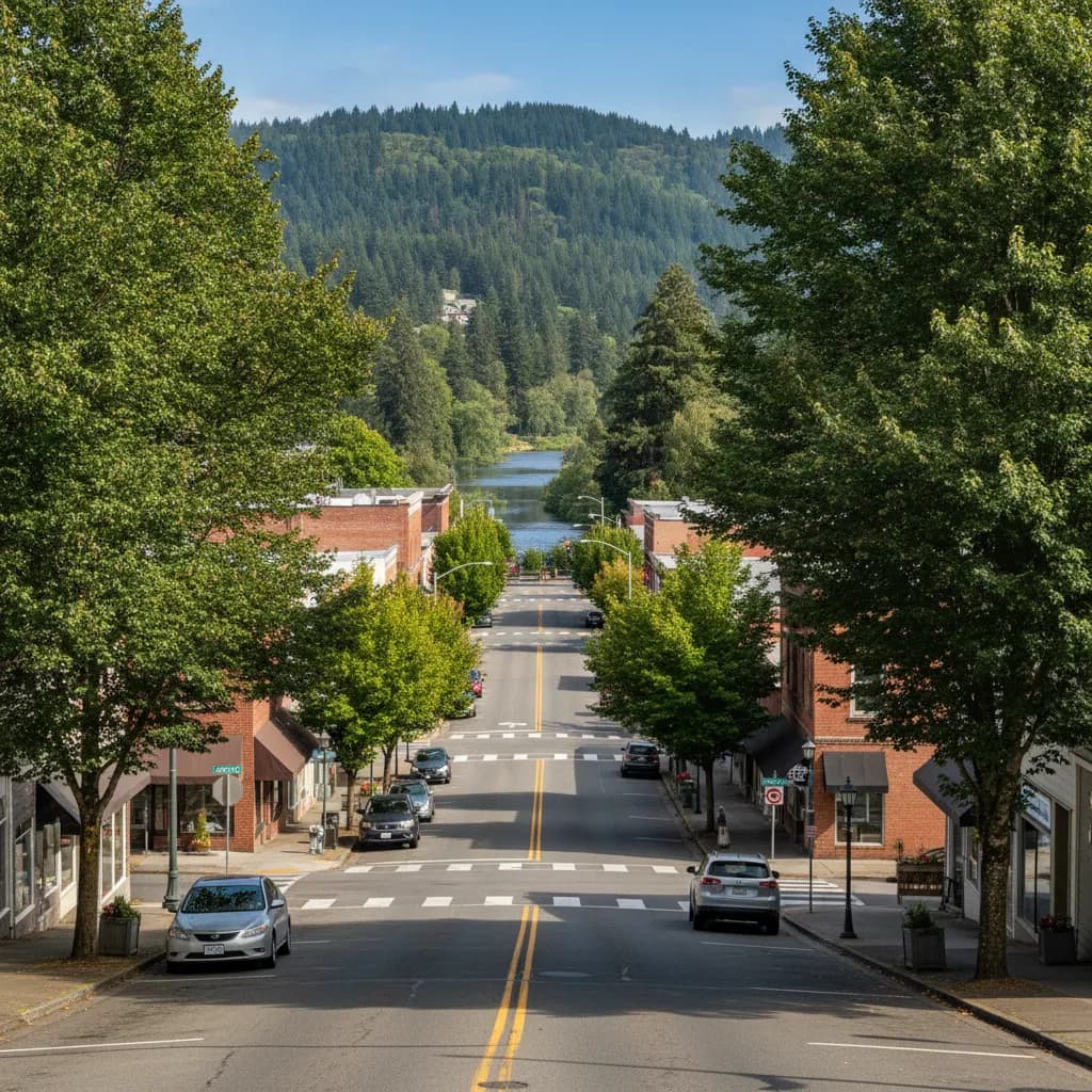 View of La Center, WA