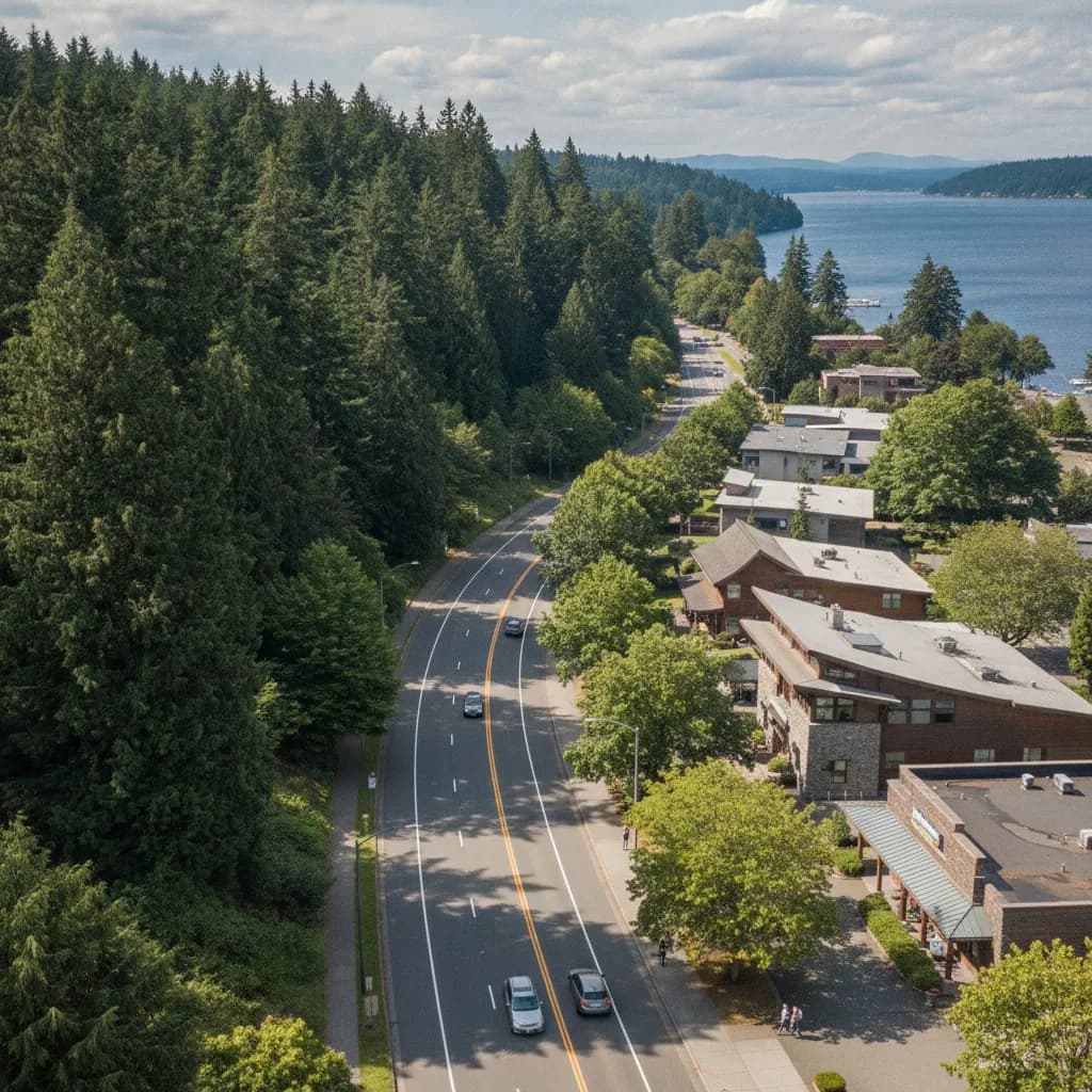 View of Lake Forest Park, WA