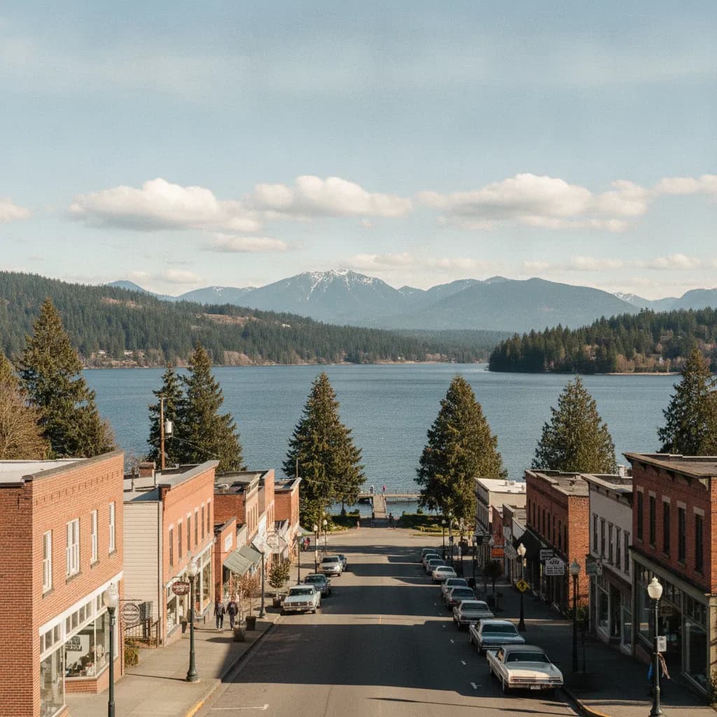 View of Lake Shore, WA
