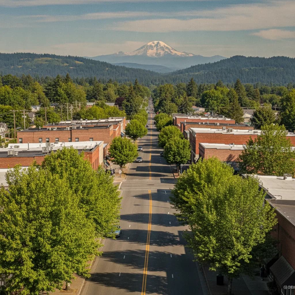 View of Lakeland North, WA