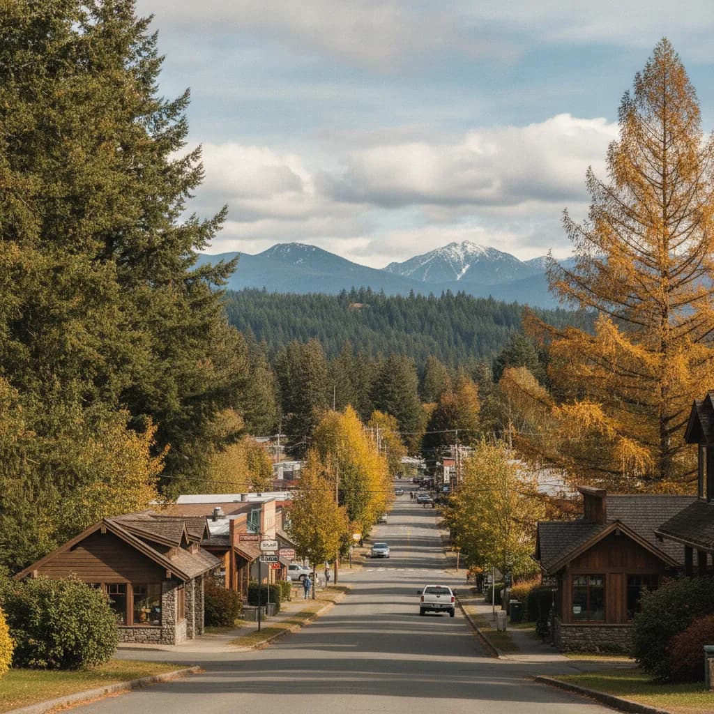 View of Larch Way, WA