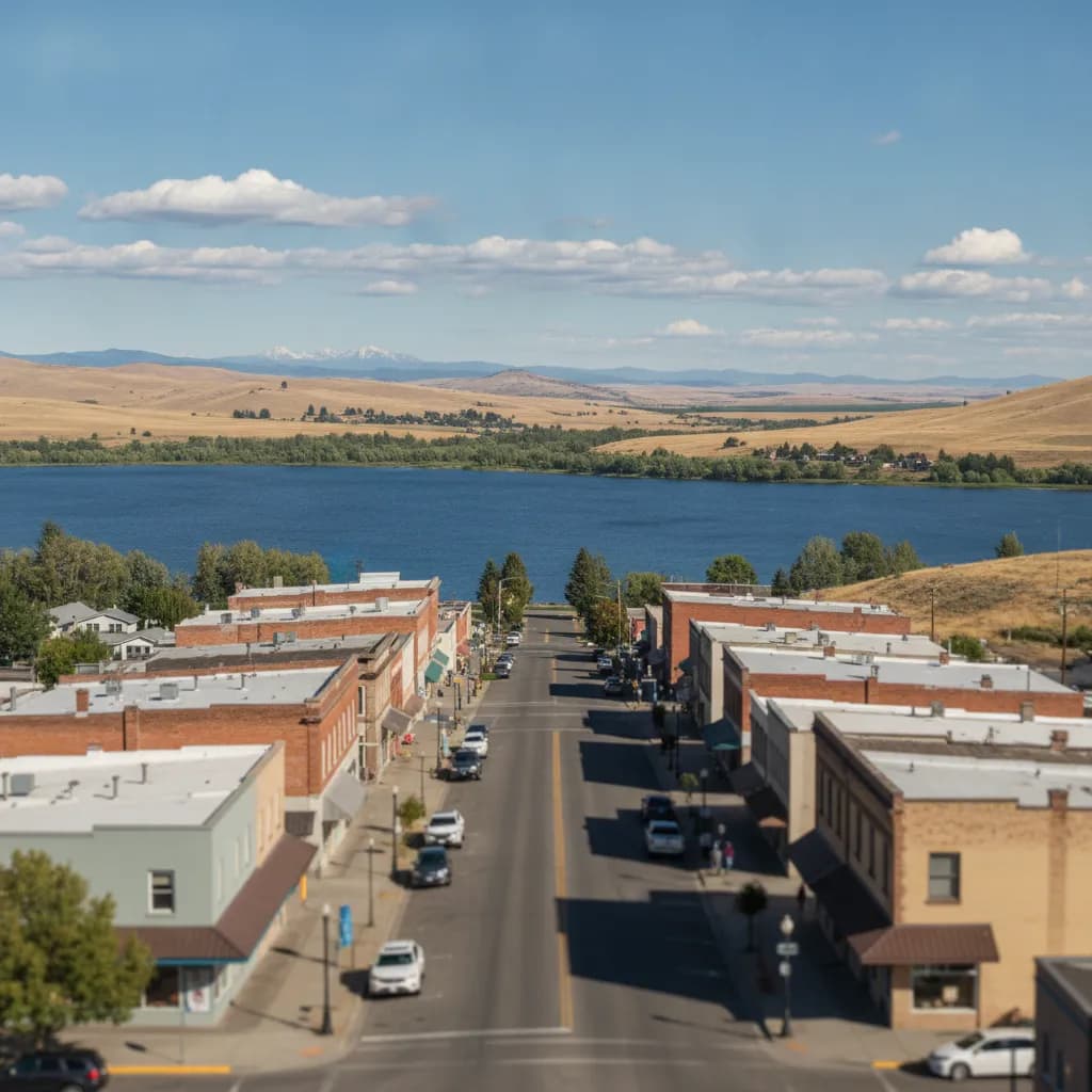 View of Moses Lake North, WA