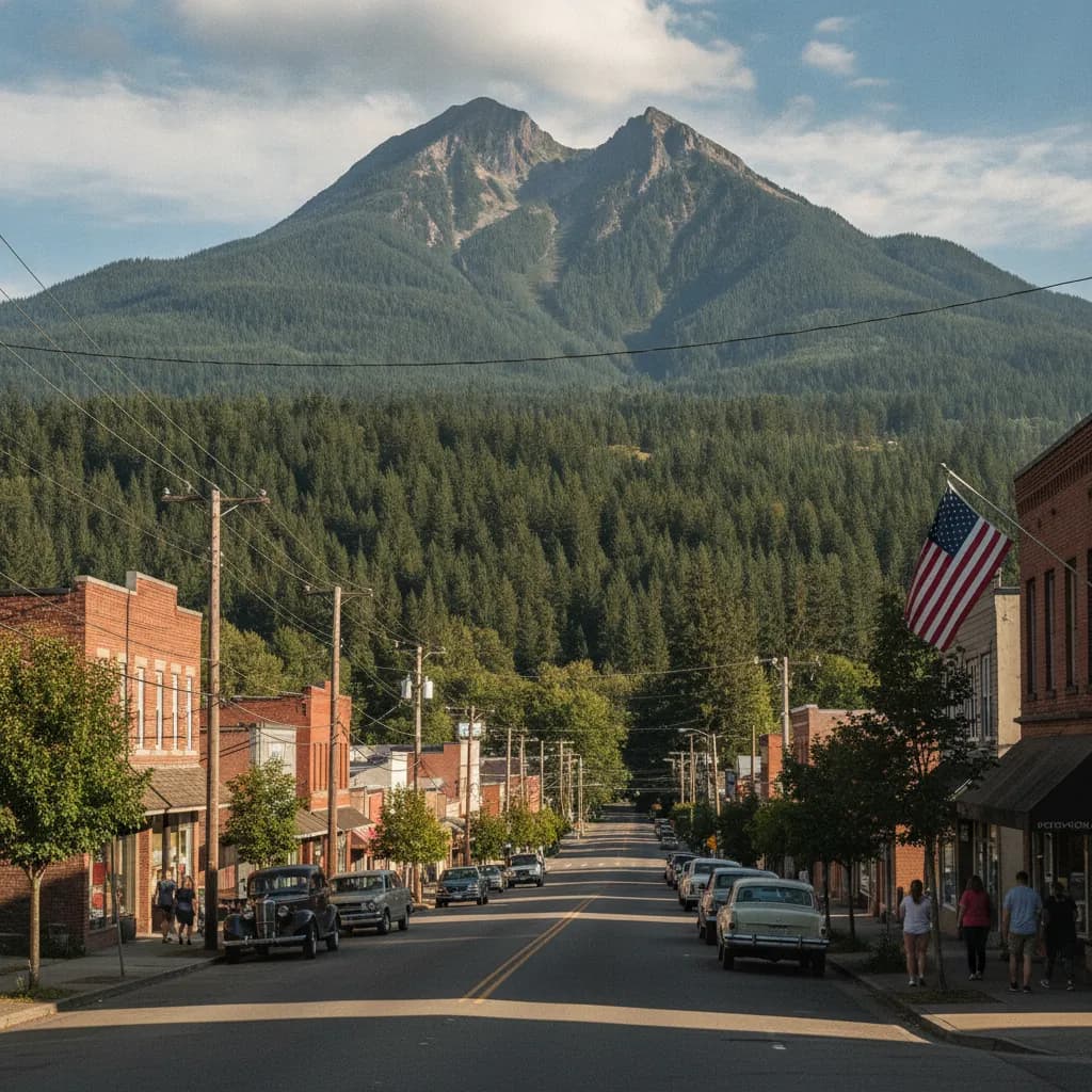 View of North Bend, WA