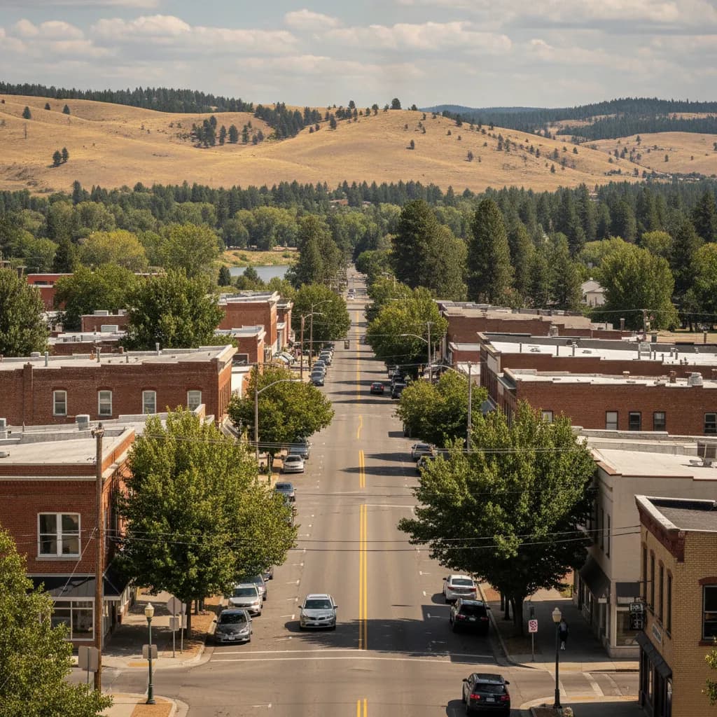 View of Omak, WA