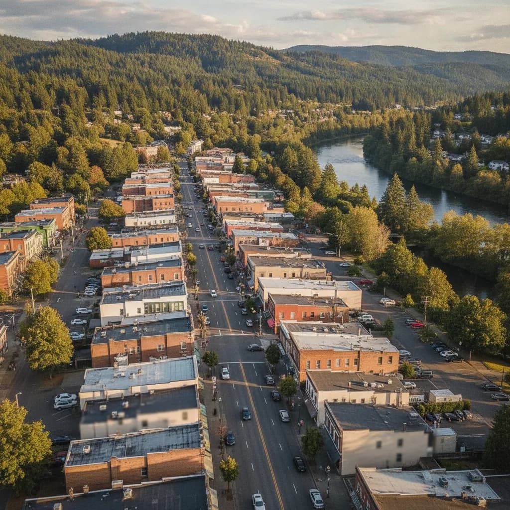 View of Orchards, WA