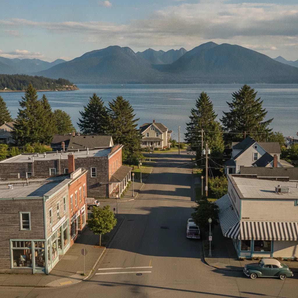 View of Port Hadlock-Irondale, WA