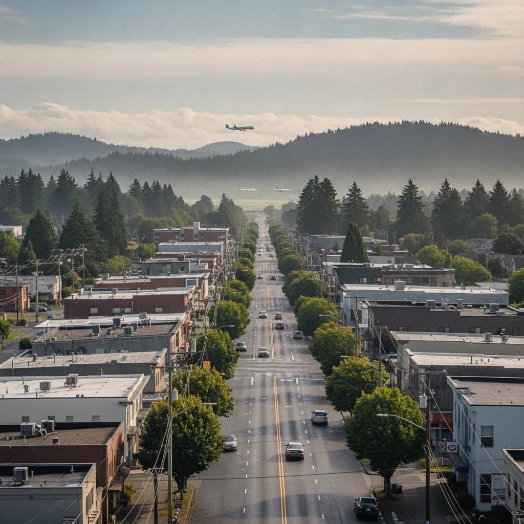 View of SeaTac, WA