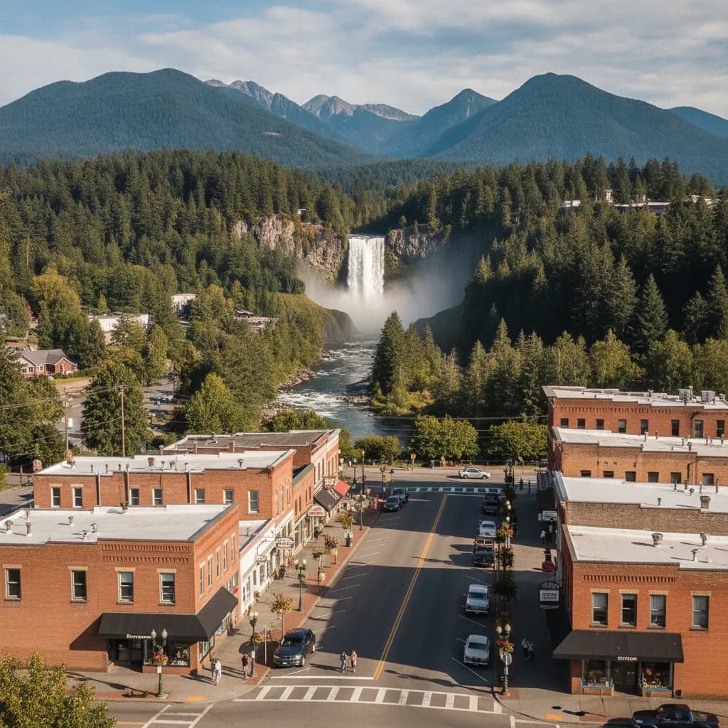View of Snoqualmie, WA