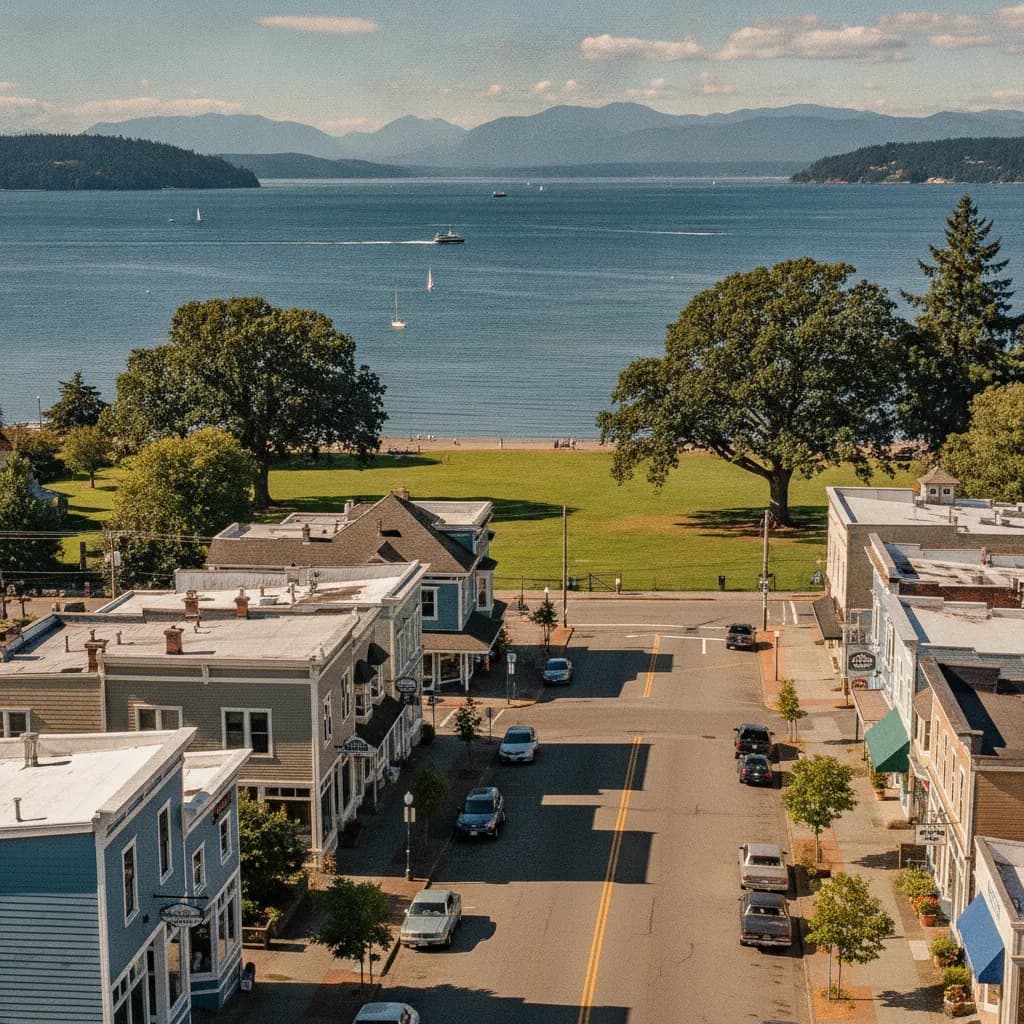 View of Steilacoom, WA