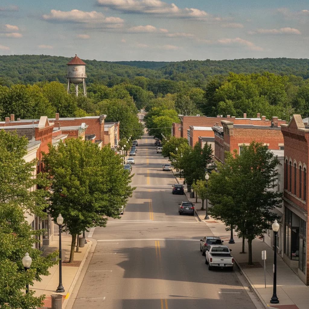 View of Antigo, WI