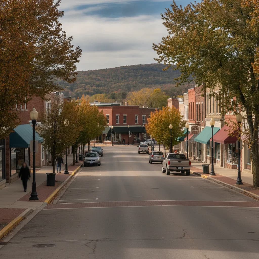 View of Baraboo, WI
