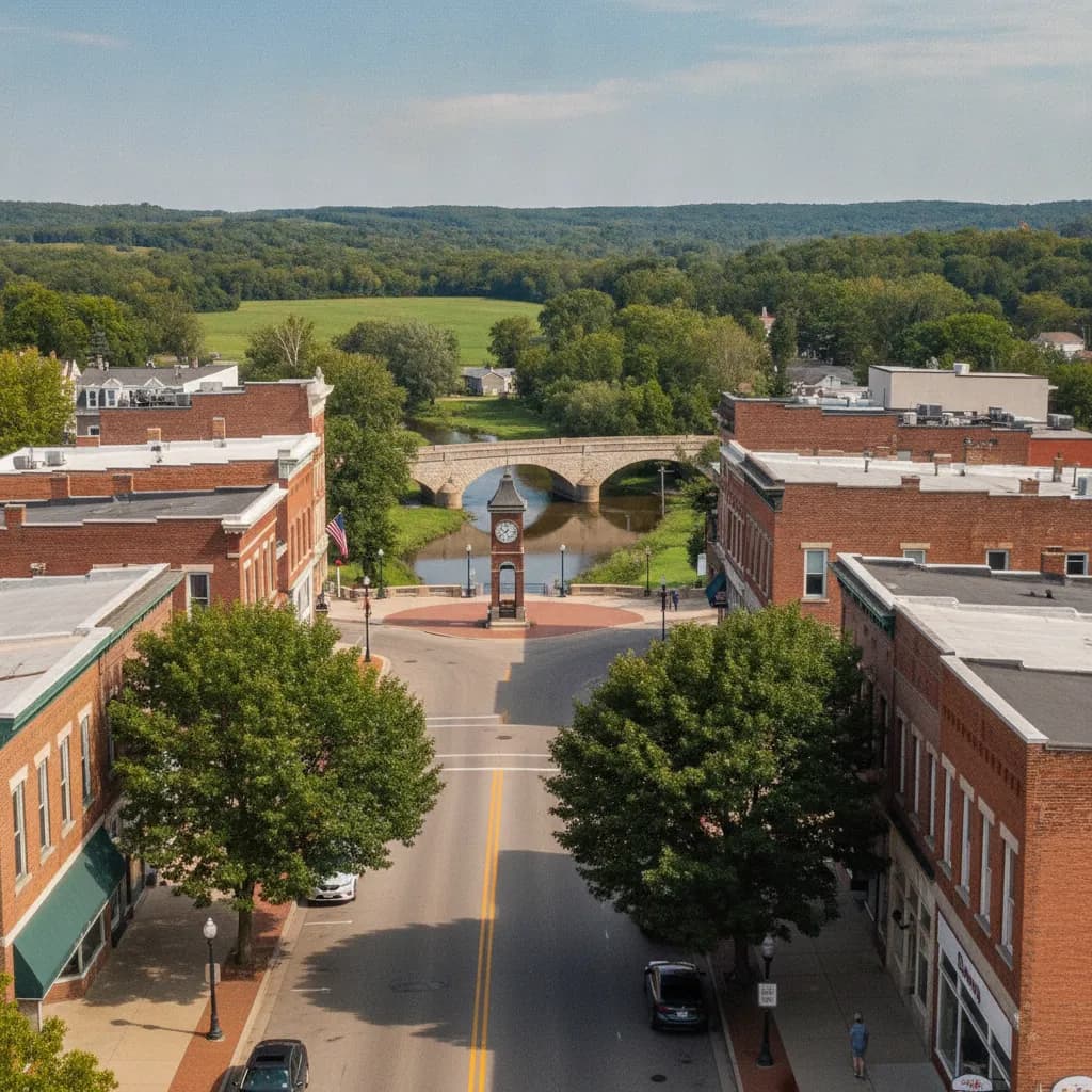 View of Burlington, WI