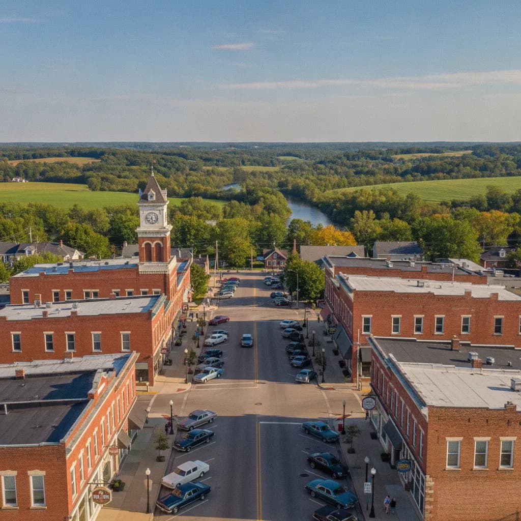 View of Columbus, WI
