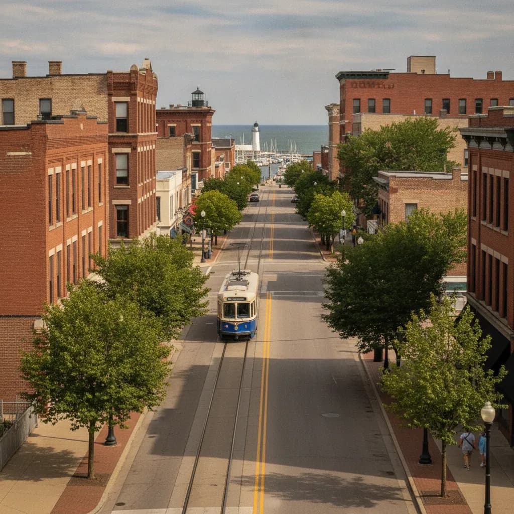 View of Kenosha, WI