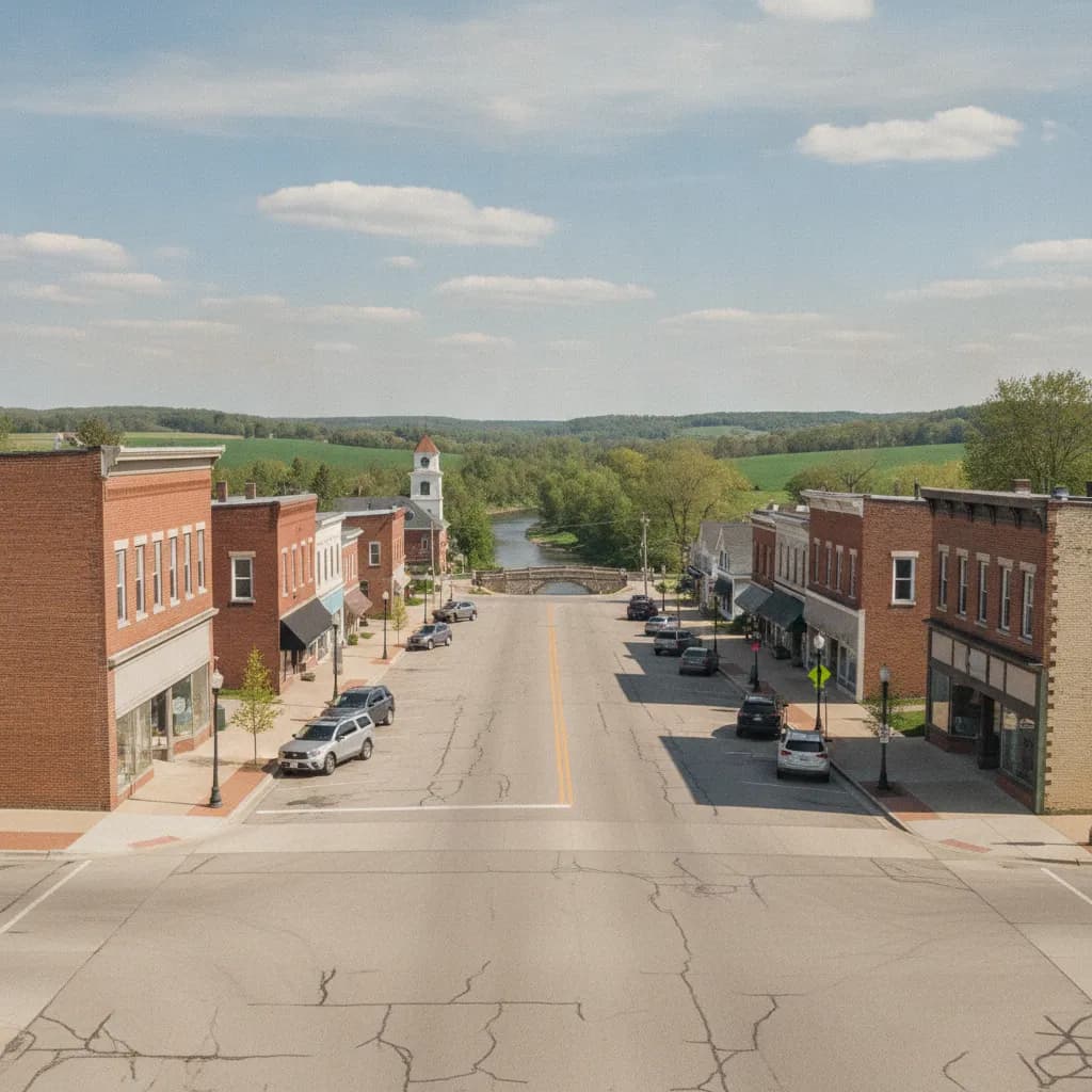 View of Kiel, WI