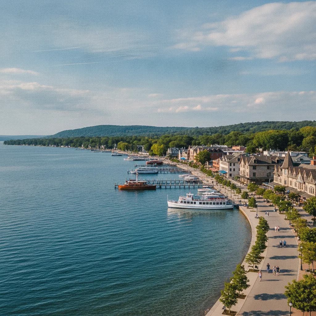 View of Lake Geneva, WI