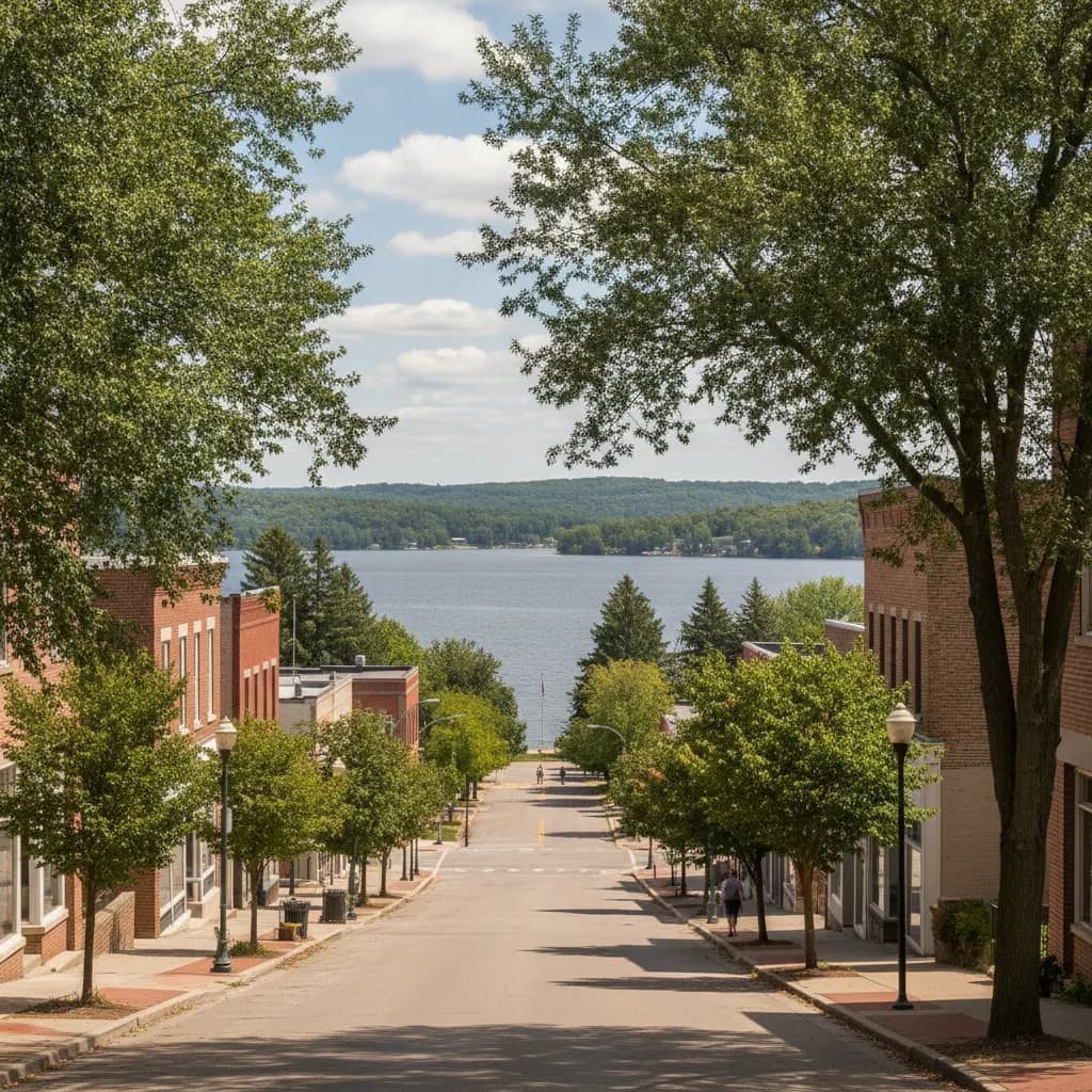 View of Lake Mills, WI