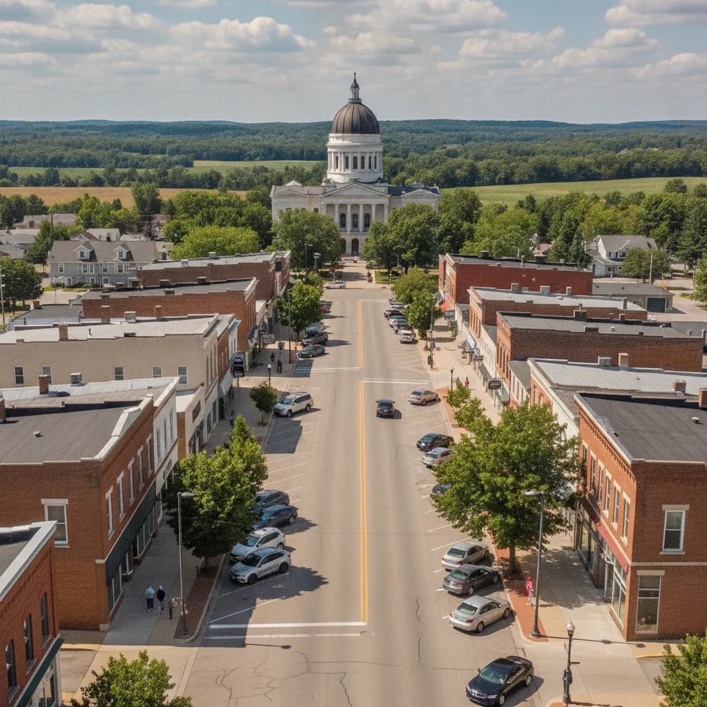View of Lancaster, WI