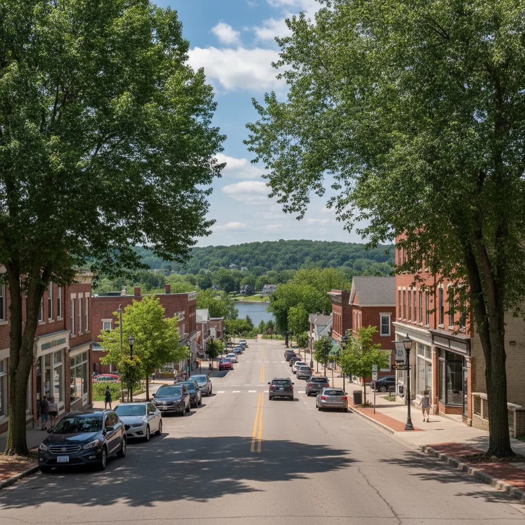 View of Marinette, WI
