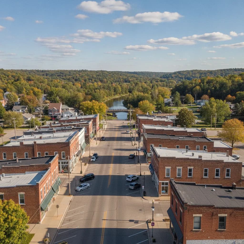 View of Mauston, WI