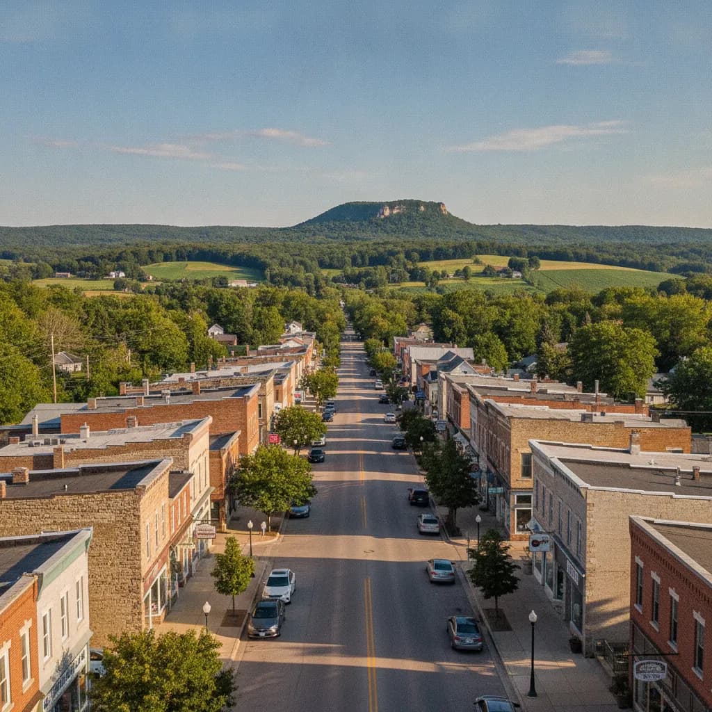 View of Mount Horeb, WI