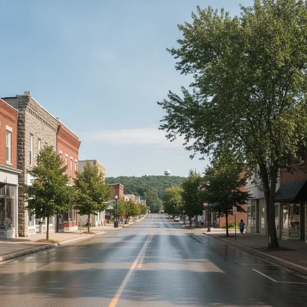 View of Mukwonago, WI