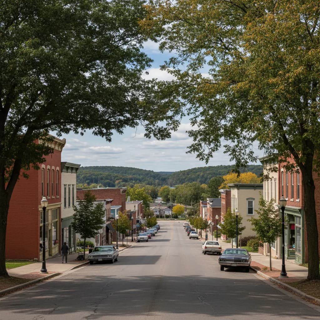 View of North Hudson, WI