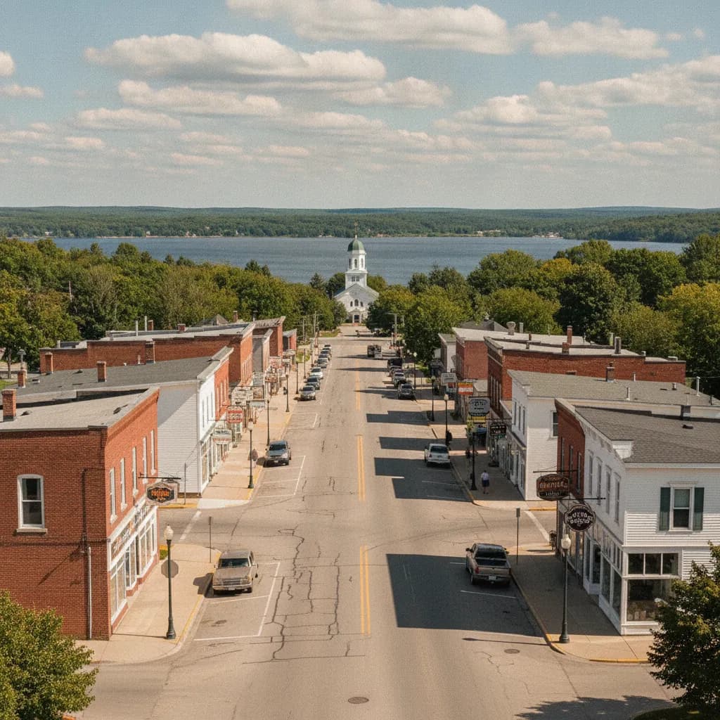 View of Oconto, WI