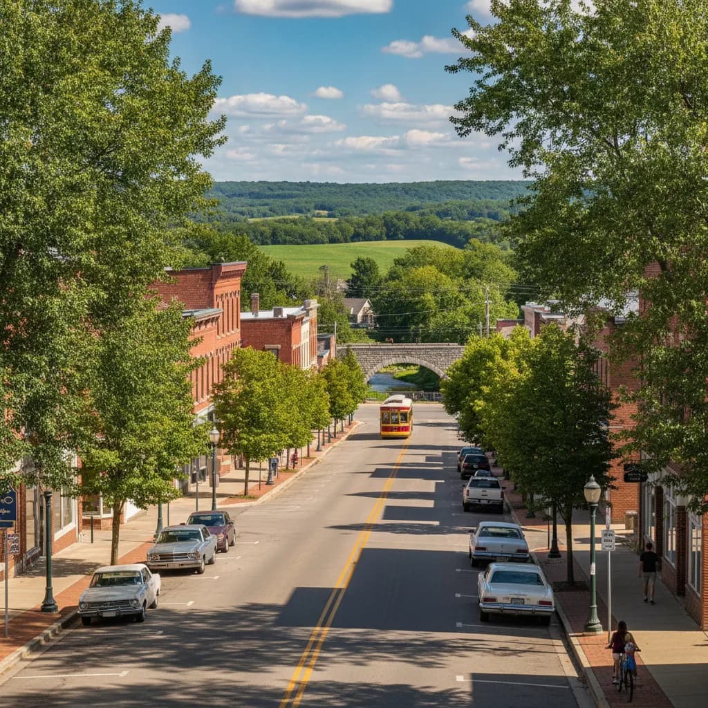 View of Plymouth, WI