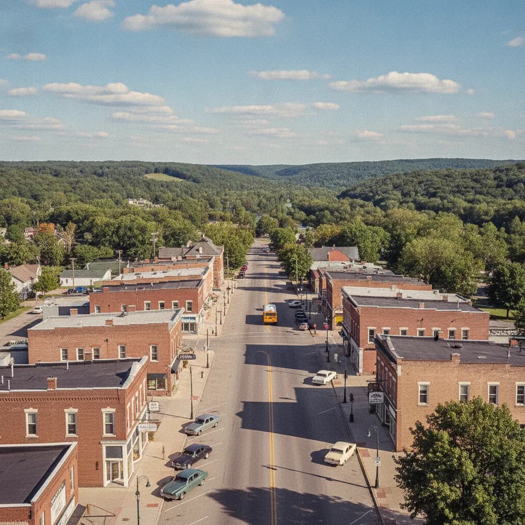 View of Prairie du Sac, WI