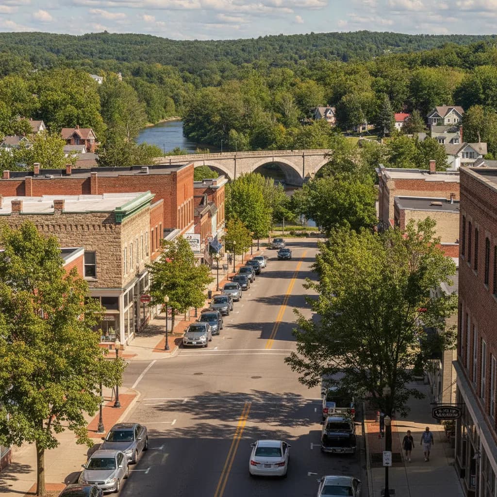View of Rhinelander, WI