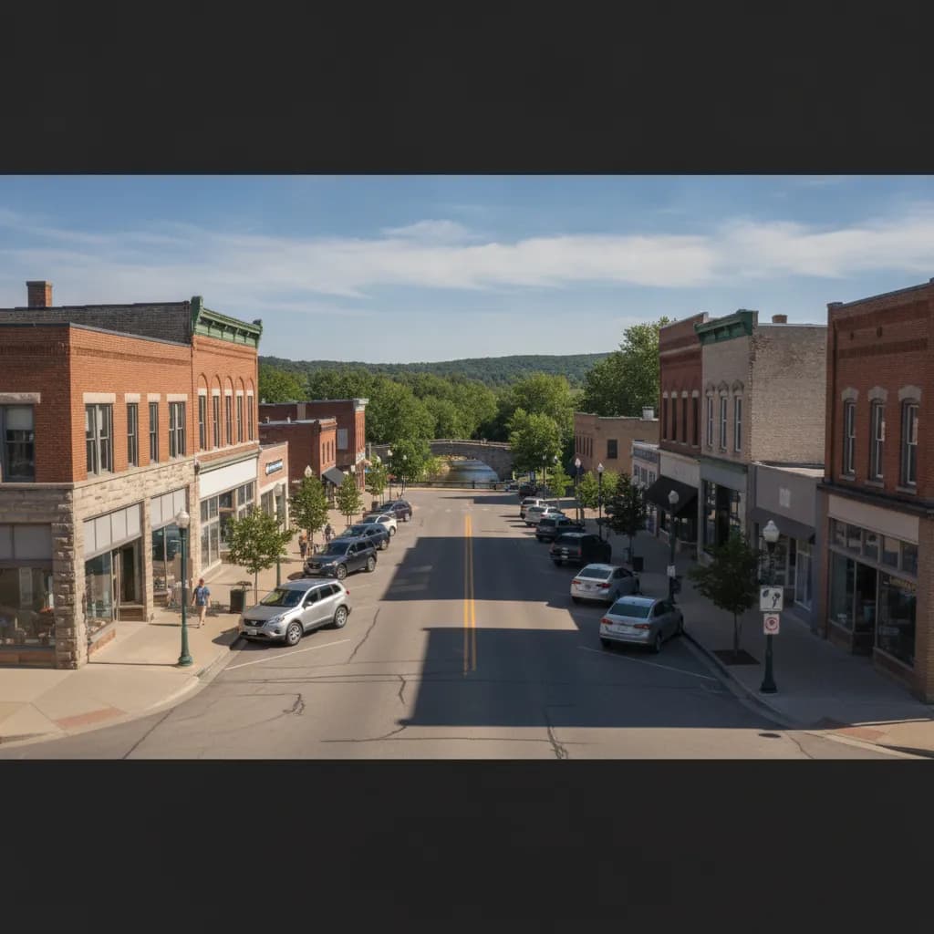 View of River Falls, WI