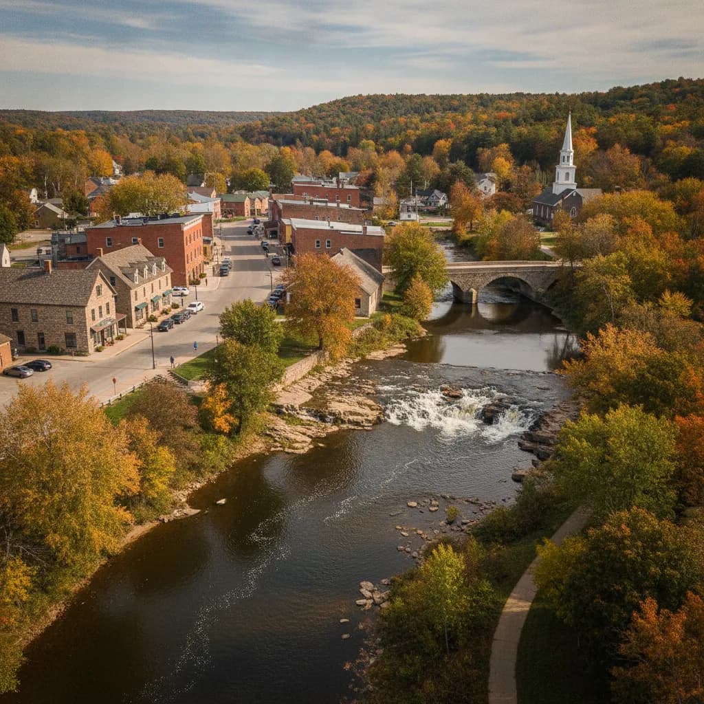 View of Sheboygan Falls, WI