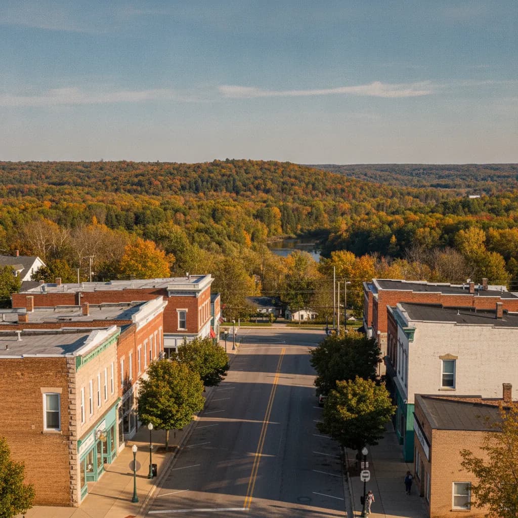 View of Stanley, WI