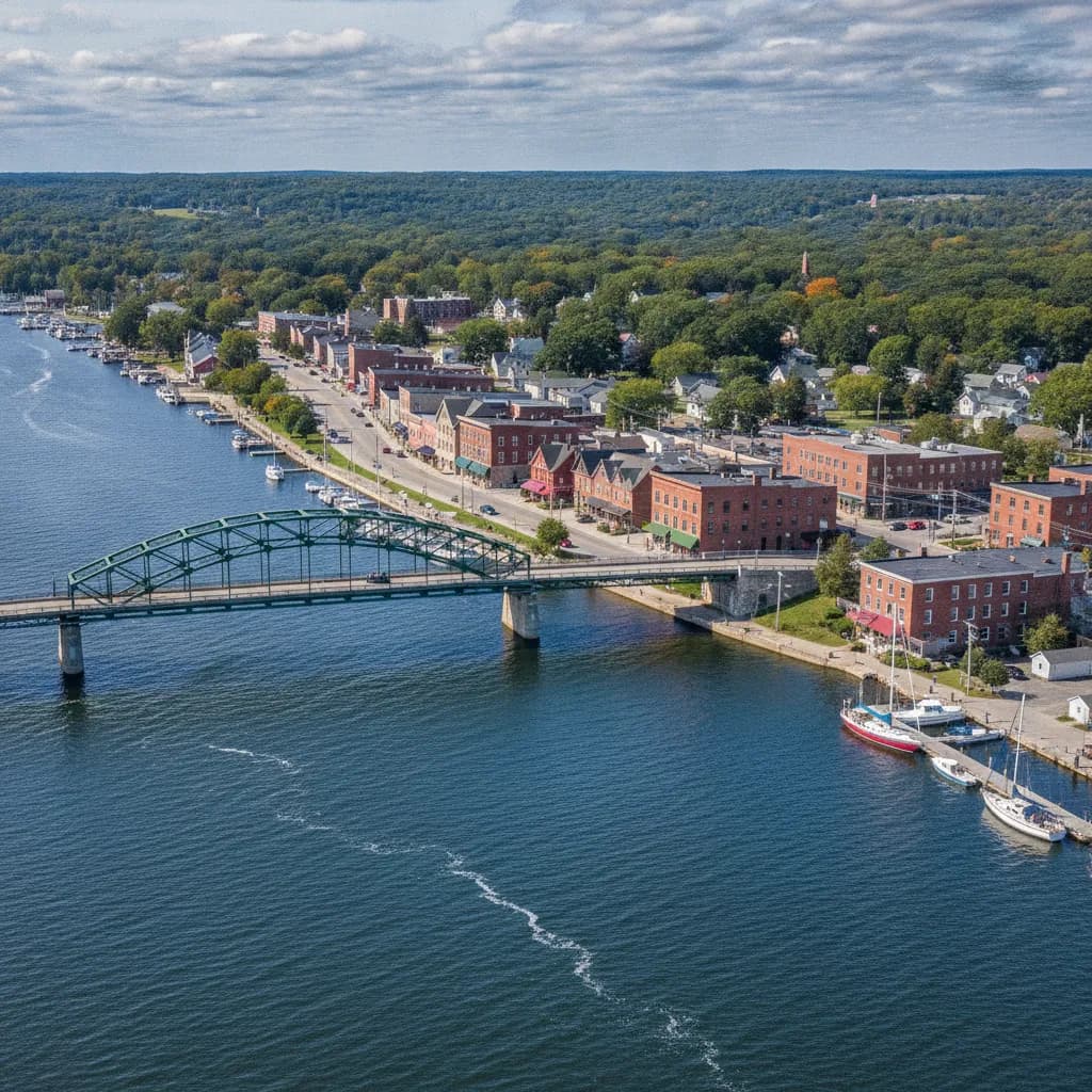 View of Sturgeon Bay, WI