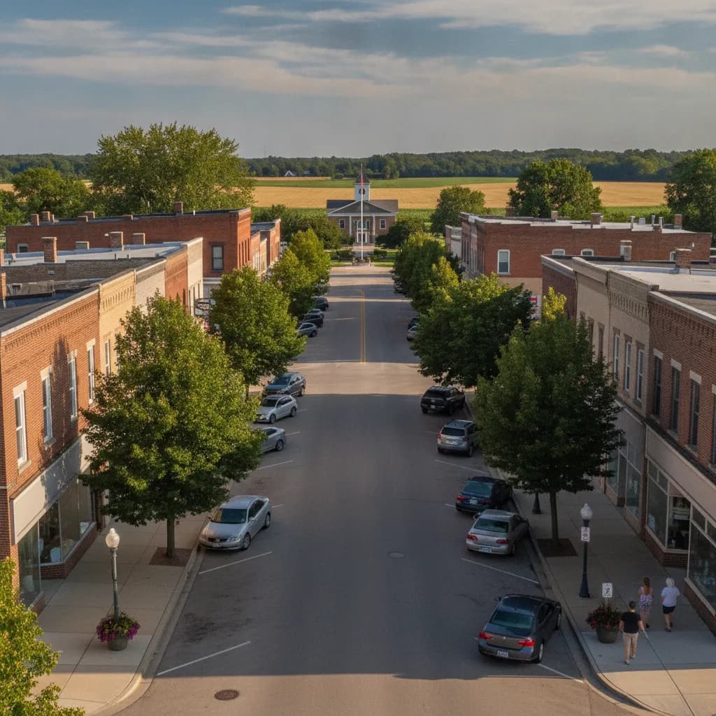 View of Union Grove, WI
