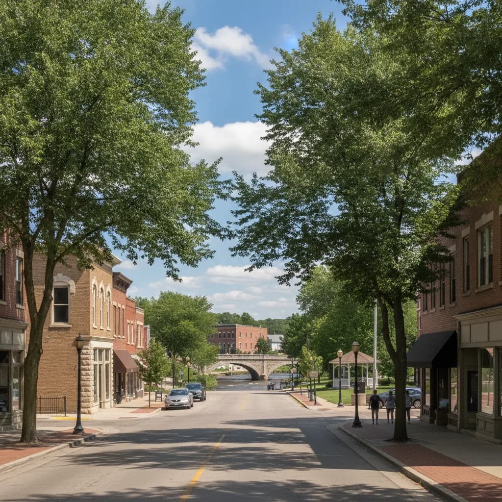 View of Village of Waukesha, WI