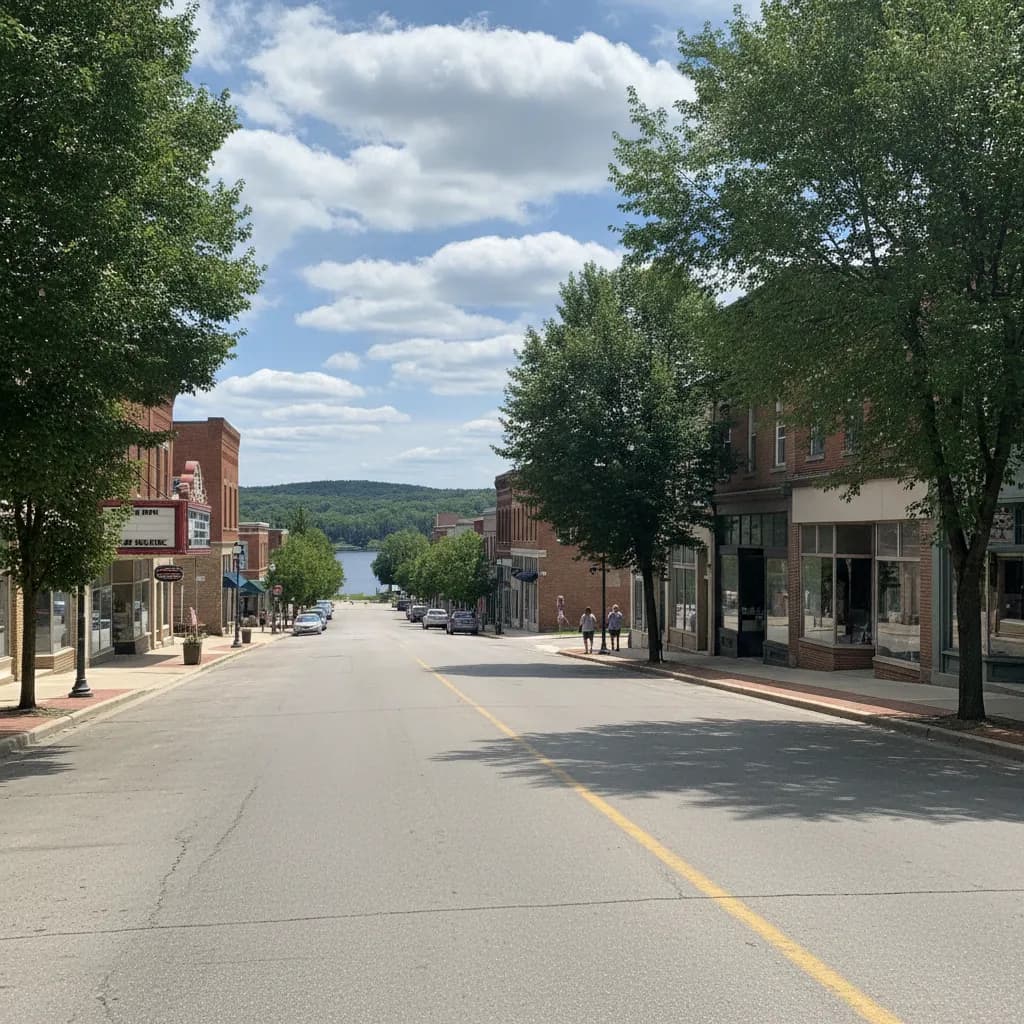 View of Waupaca, WI