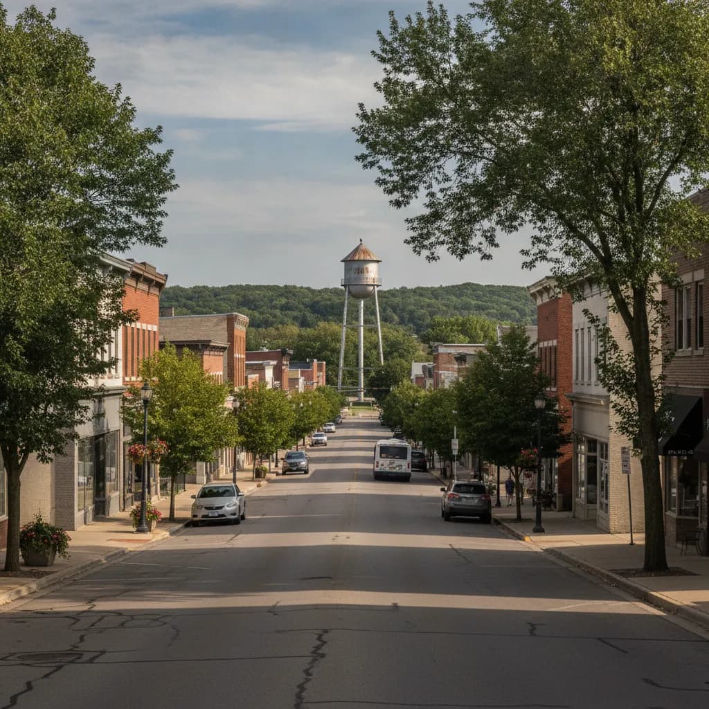 View of West Milwaukee, WI