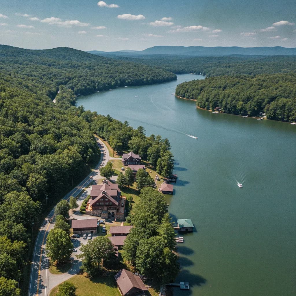 View of Cheat Lake, WV