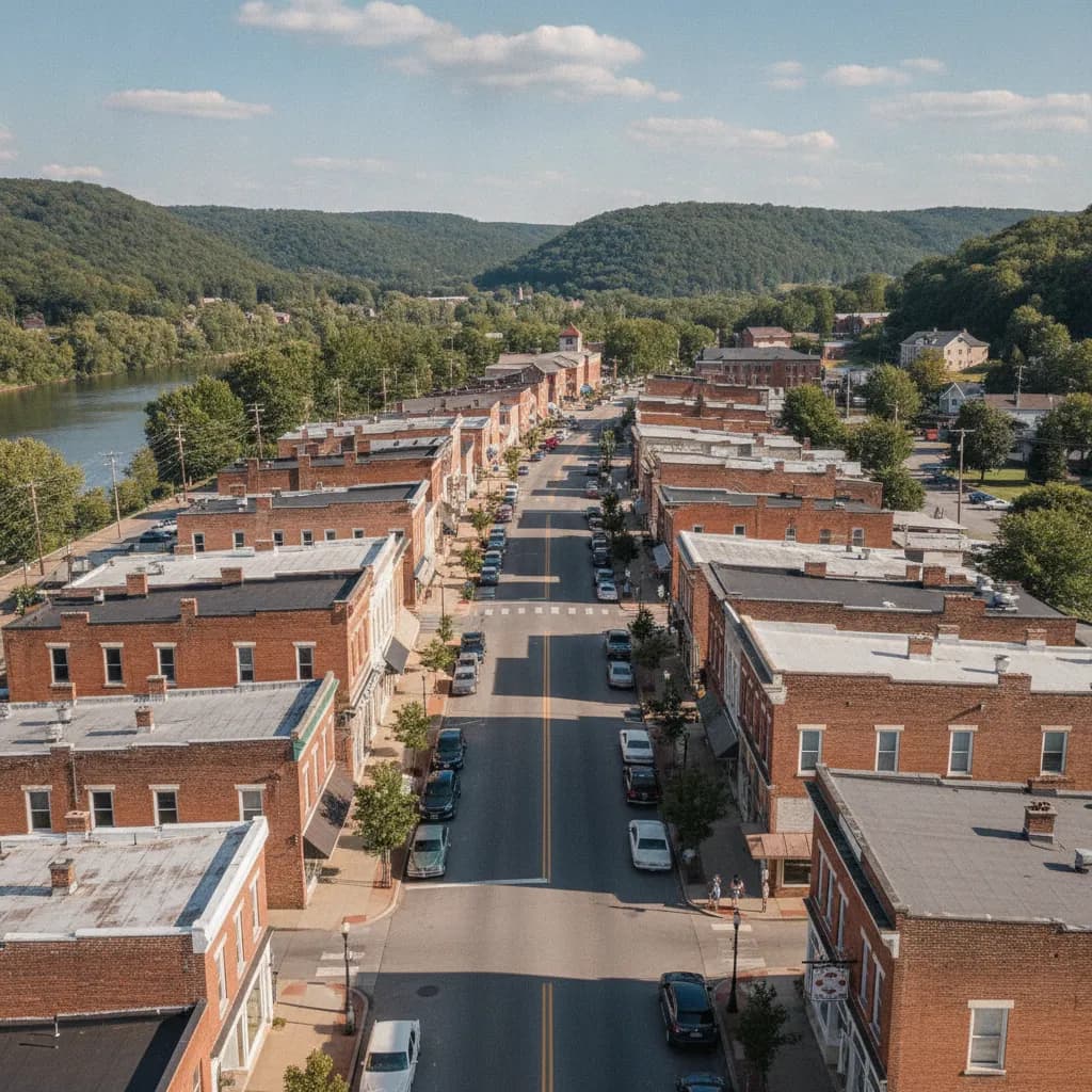 View of Moundsville, WV