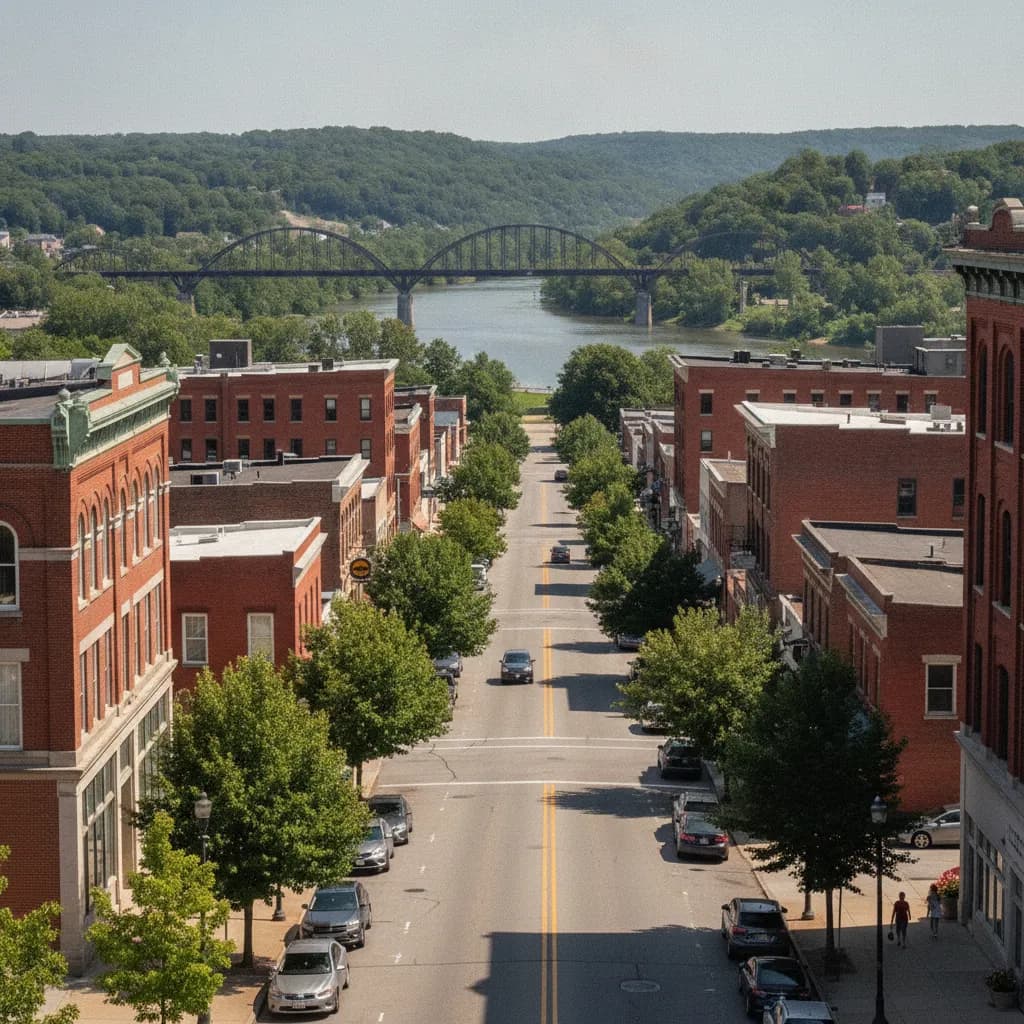 View of Parkersburg, WV