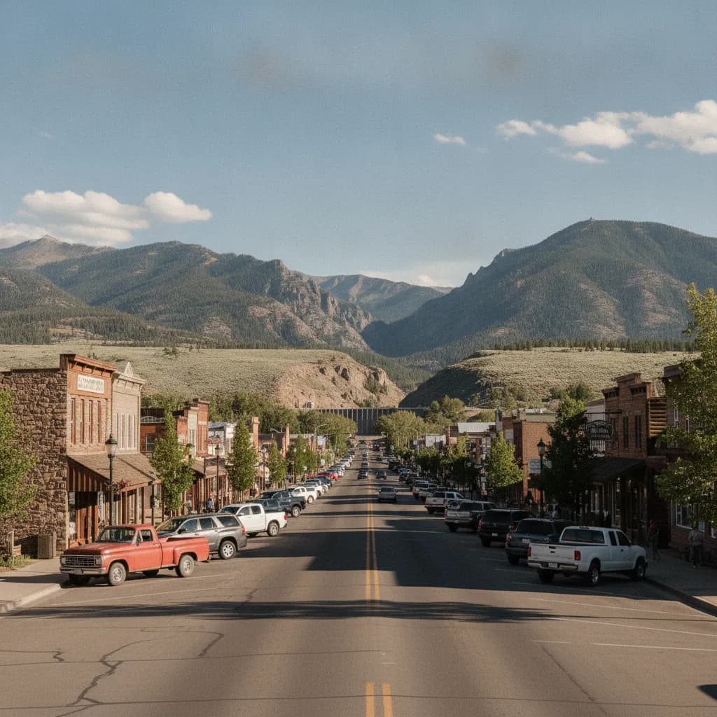 View of Cody, WY