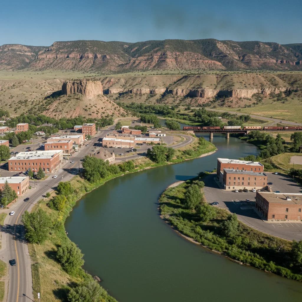 View of Green River, WY