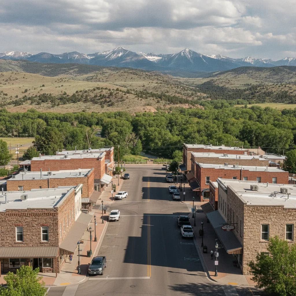 View of Lander, WY