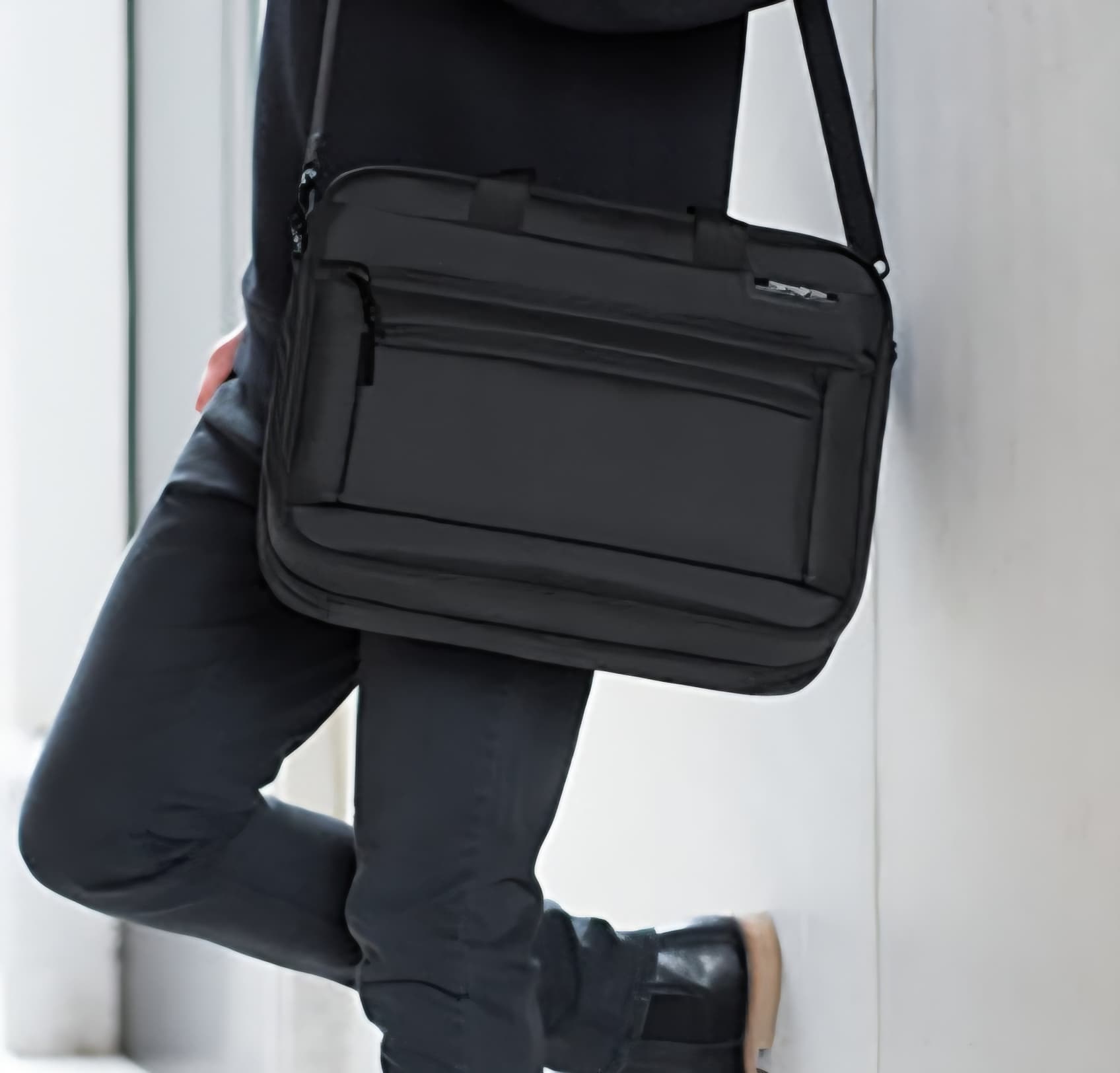 Black laptop bag
